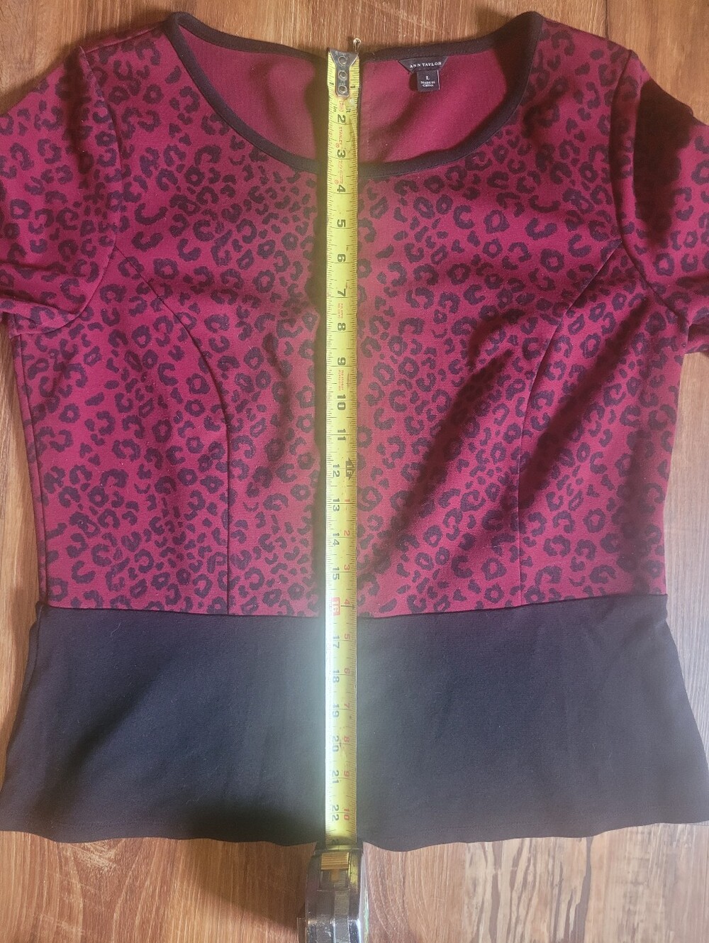 Ann Taylor Red Animal Print Blouse - Picture 8 of 10